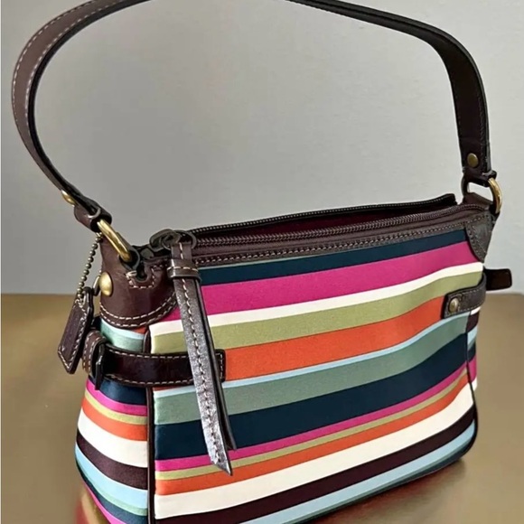 Coach Multicolor Striped Women's Bag - Picture 2 of 3